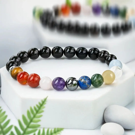 11 Chakra Bracelet for complete protection (100% Pure Crystals with lab tested certification)