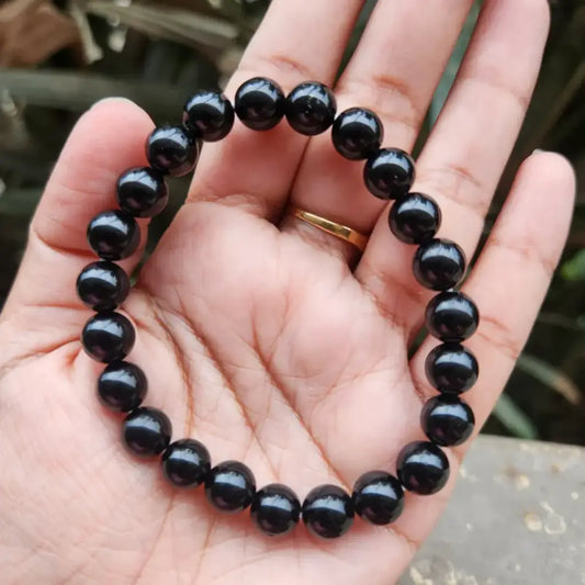 Black Obsidian Bracelet (100% Pure Crystals with lab tested certification)